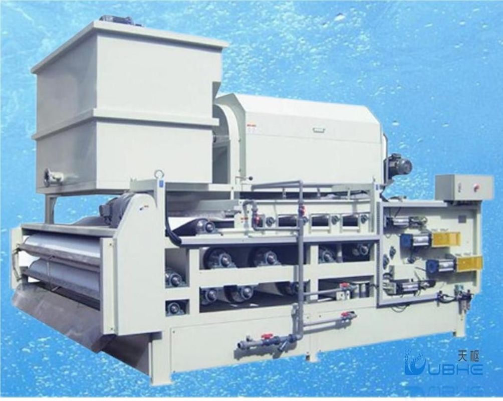 Two Stage Belt Filter Press Rotary Drum Solid Liquid Separation Machine