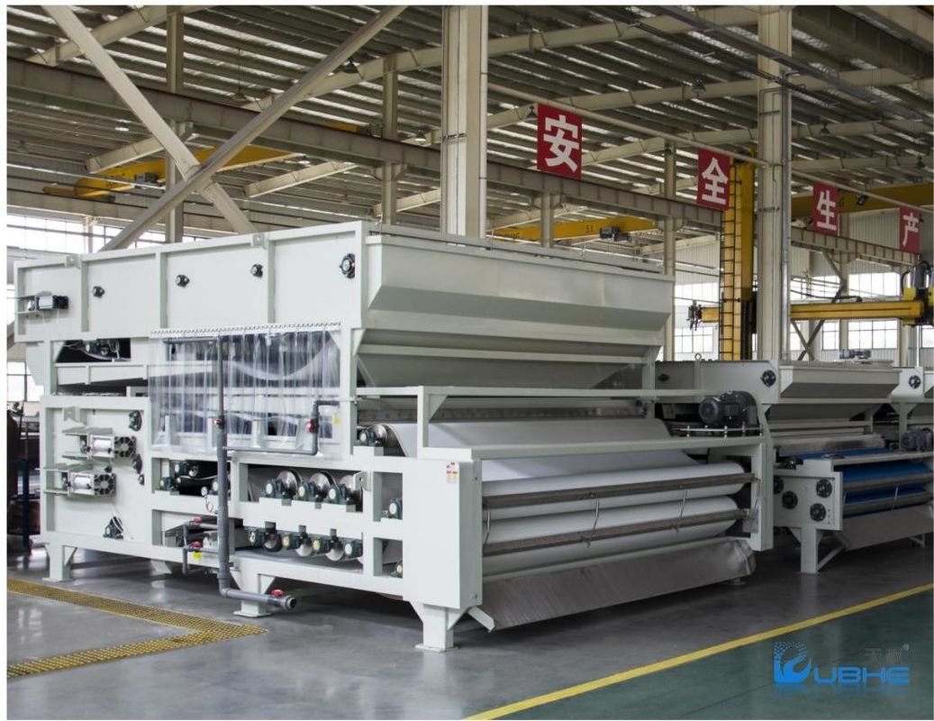 Three Belt Filter Press System For Solid Liquid Separation