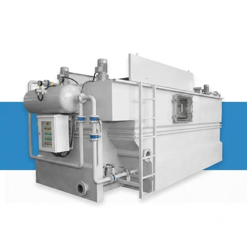 Chemical Resistant Dissolved Air Flotation DAF System Electroplating Tannery Wastewater 316L SS Treatment Unit