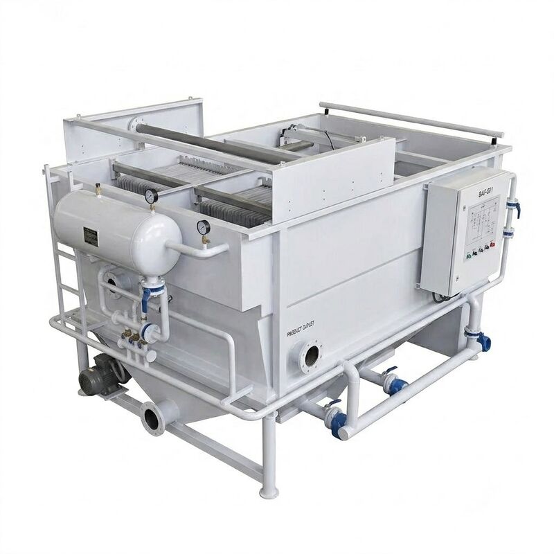 Dissolved Air Flotation DAF Clarifier System 316L PLC 2-150 m3/h for Latin America Seawater Desalination RO Pretreatment