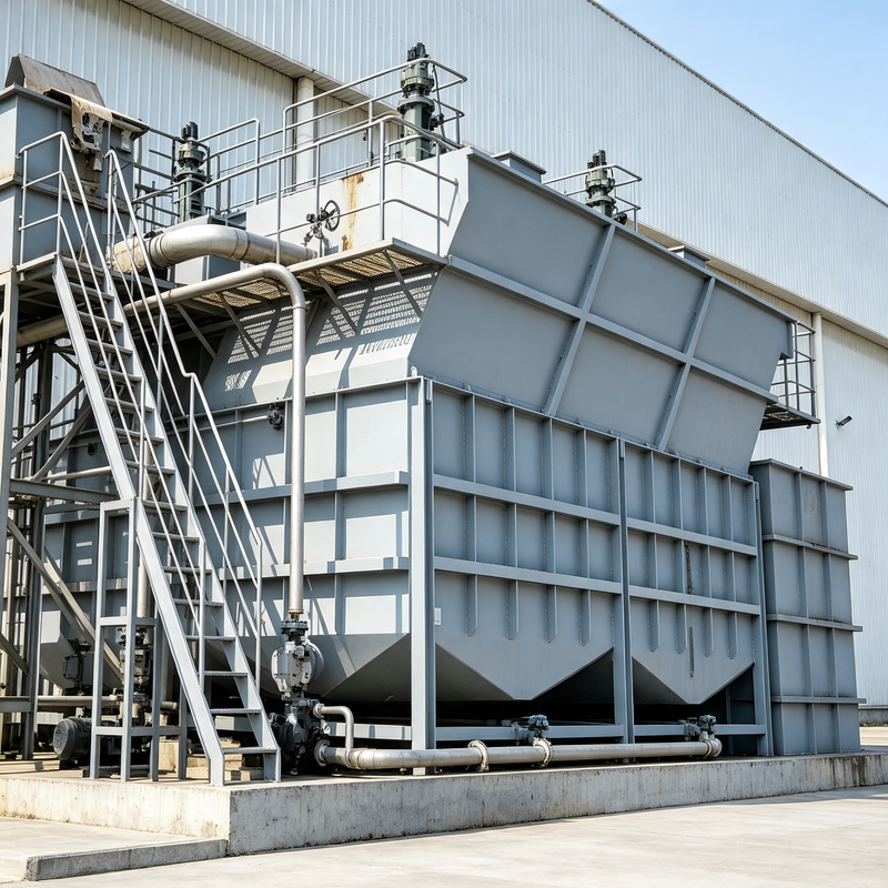 Food Processing Lamella Clarifier with Stainless Steel 304 and 15-60 m³/h Capacity for Beverage Slaughterhouse Effluent