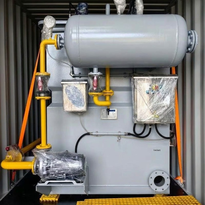 Dissolved Air Flotation DAF Clarifier 316L PLC 2-150 m3/h for Latin America Food and Beverage Wastewater Treatment