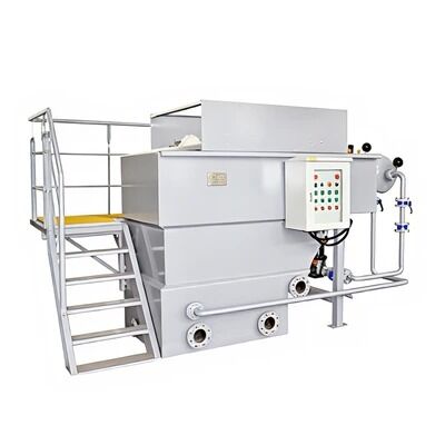 Dissolved Air Flotation DAF Clarifier 316L PLC Control 2-150 m3/h for Latin America Slaughterhouse Wastewater Treatment
